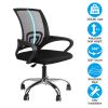 Ergonomic Office Chair Breathable Mesh Computer Chair 360wivel with Adjustable Lumbar Support Armrest