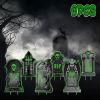 Halloween Tombstone Yard Sign Decorations 6Pcs Glow in the Dark Halloween RIP Tombstone Fluorescence Lawn Sign with 12 Stakes for Haunted House Garden