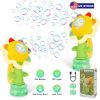 2Pcs Bubble Machines With Lights For Kids Rechargeable Dancing Sunflower Bubble Maker For 4-8Years Old Toddlers Outdoor Summer Play Toy Party Birthday