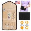 Travel Jewelry Organizer Case Foldable Jewelry Roll Storage Bag for Journey-Rings Necklaces Earrings Bracelets