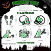 Halloween Skeleton Yard Sign Decorations 6Pcs Glow in the Dark Halloween Skull Fluorescence Lawn Garden Sign with 12 Stakes for Haunted House Garden Y