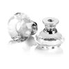 12Pcs Crystal Glass Knobs Cabinet Knobs 30mm Diamond Shape Drawer Pulls Handles Dresser Cupboard Wardrobe Knobs