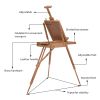 Foldable Wooden Tripod Art Easel w/Sketch Storage Drawer Case Shoulder Strap Adjustable