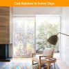 17.7x39.4in Window Film Rainbow Window Cling 3D Decorative Window Decal Window Sticker Non-adhesive
