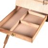 Foldable Wooden Tripod Art Easel w/Sketch Storage Drawer Case Shoulder Strap Adjustable