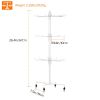 3-Tier Metal Jewelry Rack 30-Hook Necklaces Bracelets Display Stand Organizer Spinning Tower Holder