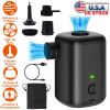Portable Electric Air Pump for Inflatables Air Mattress Raft Bed Boat Pool Vacuum Storage Bag Quick Inflate Deflate USB Rechargeable Pump