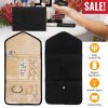 Travel Jewelry Organizer Case Foldable Jewelry Roll Storage Bag for Journey-Rings Necklaces Earrings Bracelets