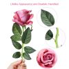 10 Pcs Artificial Rose Simulation Fake Flowers(Rouge)