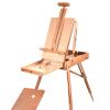 Foldable Wooden Tripod Art Easel w/Sketch Storage Drawer Case Shoulder Strap Adjustable