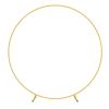 7.3FT Metal Round Balloon Arch Reusable Circle Backdrop Stand Large Wedding Party Arch Frame with Balloon Tools for Wedding Birthday!rty Photo Backg