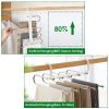 Space Saving Pants Hangers 5-in-1 Stainless Steel Trouser Storage Organizer Non-Slip Clothes Rack Shelves For Pantsãarf Jeans Trousers Skirts