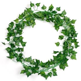 Artificial Ivy Leaves 78.7FT 12 Strands Silk Fake Vine Ivy Plants Leaf Garland Foliage Plants For Wedding Party Garden Home Wall Decor