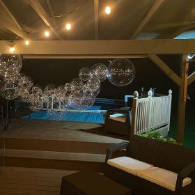 4pcs 18inch Transparent Bobo Bubble Balloon Clear Inflatable Air Wedding Birthday Party Decoration Baby Shower