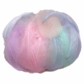 600 Pcs Colorful Artificial Goose Feathers for DIY Craft Wedding Home Party Decorations, 2-5 inch