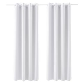 2 Set Blackout Curtain Grommet Window Panel Thermal Insulated Drapes 52x84 inch
