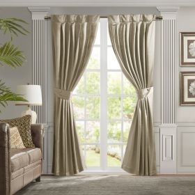 Pleat Curtain Panel with Tieback (Only 1 Pc Panel)
