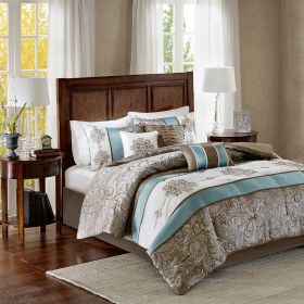Jacquard 7 Piece Comforter Set