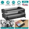 2Packs Under Bed Storage Containers Rolling Clothing Organizer 42L/11Gal Under Bed2awers with Clear Lid 360ockable Rolling Wheels Strap Handles