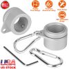 2Pcs Aluminum Alloy Flag Pole Rings 360otating Freely Flag Mounting Clips Spinning Flag Pole Kit Fit 0.75-1In Diameter Flag Pole