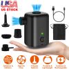 Portable Electric Air Pump for Inflatables Air Mattress Raft Bed Boat Pool Vacuum Storage Bag Quick Inflate Deflate USB Rechargeable Pump