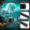 Halloween Large Witch Cauldron With 56.49ripod And Eyeball String Light Skeleton Halloween Outdoor Decoration For Porch Yard Patio Garden Living Ro