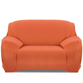 Sofa Cover Printed Stretch Sofa Furniture Cover Soft Sofa Slipcover Polyester Furniture Protector Cover (Option: SofaCoverOrangeSofaCoverOrange2S)
