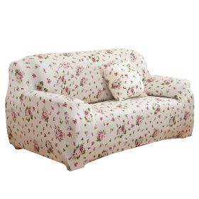 Sofa Cover Printed Stretch Sofa Furniture Cover Soft Sofa Slipcover Polyester Furniture Protector Cover (Option: SofaCoverEuroPinkSofaCoverEuroPink2S)