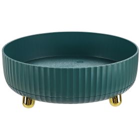 Rotating Makeup Organizer 360pinning Perfume Cosmetic Storage Tray 22LBS Load Countertop Seasoning Container for Lotion Lipstick (Option: MakeupOrganizerGreenMakeupOrganizerGreen)