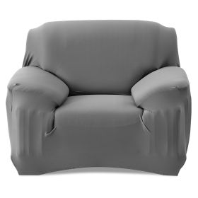 Sofa Cover Printed Stretch Sofa Furniture Cover Soft Sofa Slipcover Polyester Furniture Protector Cover (Option: SofaCoverGRYSofaCoverGRY1S)