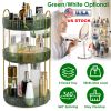 3 Tier Rotating Makeup Organizer 360pinning Perfume Cosmetic Storage Tray 55LBS Load Countertop Shelves for Lotion Lipstick