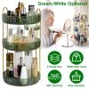 3 Tier Rotating Makeup Organizer 360pinning Perfume Cosmetic Storage Tray 55LBS Load Countertop Shelves for Lotion Lipstick