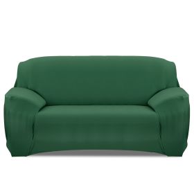 Sofa Cover Printed Stretch Sofa Furniture Cover Soft Sofa Slipcover Polyester Furniture Protector Cover (Option: SofaCoverDKGreenSofaCoverDKGreen3S)