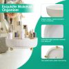 Rotating Makeup Organizer 360pinning Perfume Cosmetic Storage Tray 22LBS Load Countertop Seasoning Container for Lotion Lipstick