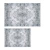 8x10FT Vintagerea Rug Modern Non Slip Carpet Boho Low Pile Soft Rug Waterproof Machine Washable Rug for Living Room Bedroométchen Dining Room Unde