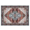 8x10FT Vintagerea Rug Modern Non Slip Carpet Boho Low Pile Soft Rug Waterproof Machine Washable Rug for Living Room Bedroométchen Dining Room Unde