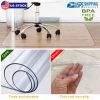 368 48hair Desk Mat Floor Carpet PVC Protector Mat Home Office Hard Wood Floor Use