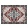 6x9FT Vintagerea Rug Modern Non Slip Carpet Boho Low Pile Soft Rug Waterproof Machine Washable Rug for Living Room Bedroométchen Dining Room Under
