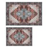 8x10FT Vintagerea Rug Modern Non Slip Carpet Boho Low Pile Soft Rug Waterproof Machine Washable Rug for Living Room Bedroométchen Dining Room Unde