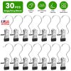30 Pack Hanging Clips for Closet Multifunctional Clothes Pins Heavy Duty Space-saving Laundry Hooks for Boots Jeans Hats Towels Socks Pants Handbags T