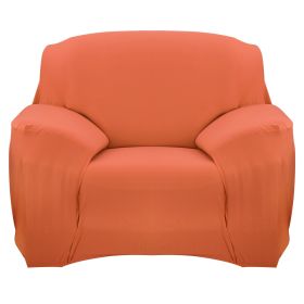 Sofa Cover Printed Stretch Sofa Furniture Cover Soft Sofa Slipcover Polyester Furniture Protector Cover (Option: SofaCoverOrangeSofaCoverOrange1S)