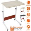 23.62x15.74x35in Mobile Laptop Desk Height Adjustable Rolling Wheels 77LBS Load Standing Table Sofa Bed Side Desk Cart Home Office Use