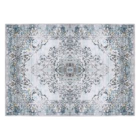 8x10FT Vintagerea Rug Modern Non Slip Carpet Boho Low Pile Soft Rug Waterproof Machine Washable Rug for Living Room Bedroométchen Dining Room Unde (Option: AreaRug8AreaRug810FTType1)