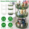 3 Tier Rotating Makeup Organizer 360pinning Perfume Cosmetic Storage Tray 55LBS Load Countertop Shelves for Lotion Lipstick