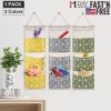 Wall Mounted Storage Bag Door Closet Hanging Storage Bag Organizer Waterproof 3 Pockets Pouch