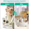 Rotating Makeup Organizer 360pinning Perfume Cosmetic Storage Tray 22LBS Load Countertop Seasoning Container for Lotion Lipstick