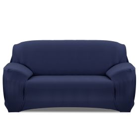 Sofa Cover Printed Stretch Sofa Furniture Cover Soft Sofa Slipcover Polyester Furniture Protector Cover (Option: SofaCoverNavyBLUSofaCoverNavyBLU3S)