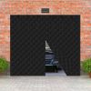 8*7FT Magnetic Thermal Insulated Garage Door Curtain for Winter Singe-Car Garage Screen with Magnetic Closure 6 Roll Up Buckle Straps for One Cars Wea