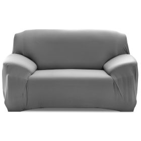 Sofa Cover Printed Stretch Sofa Furniture Cover Soft Sofa Slipcover Polyester Furniture Protector Cover (Option: SofaCoverGRYSofaCoverGRY2S)