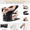 10Pcs Shoe Slot Organizer Shoe Storage Slot Space Saver Shoe Rack Holder Adjustable for High Low Heels Sneakers Boots Sandals